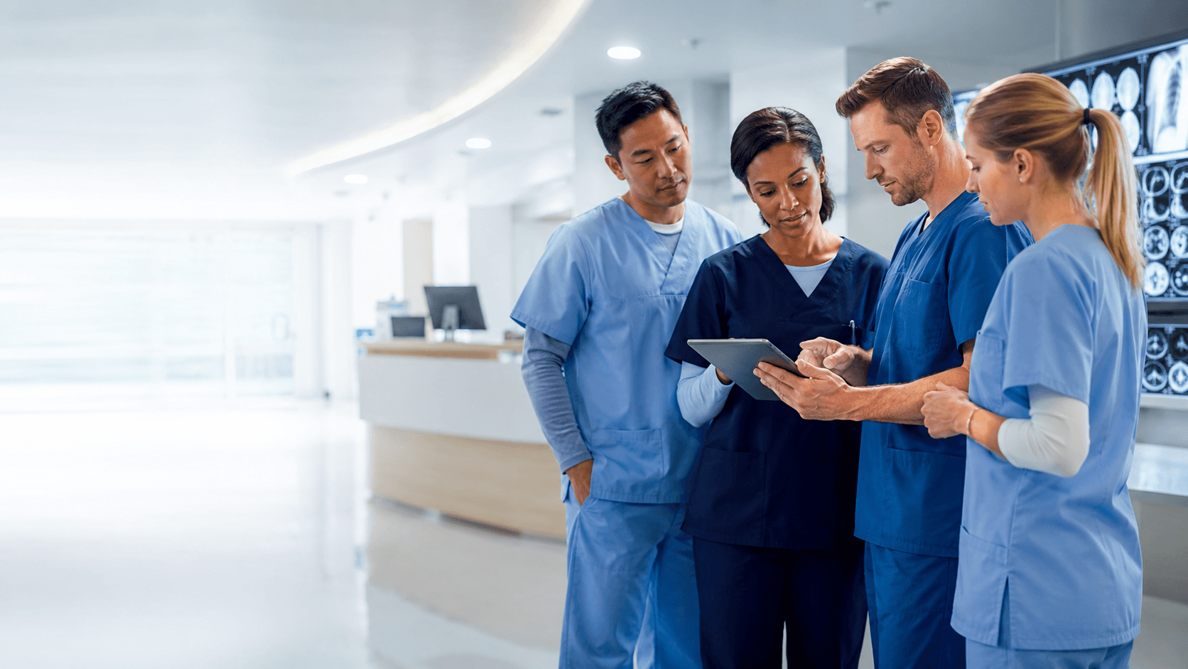 Team of healthcare professionals collaborating